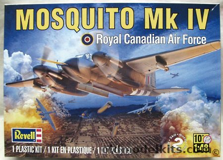 Revell 1/48 De Havilland Mosquito B Mk XX or FB.VI - Canadian (RCAF) No. 418 Sq / KB253 (Mk.XX) / RAF No. 4 Sq - (ex-Monogram), 85-5320 plastic model kit